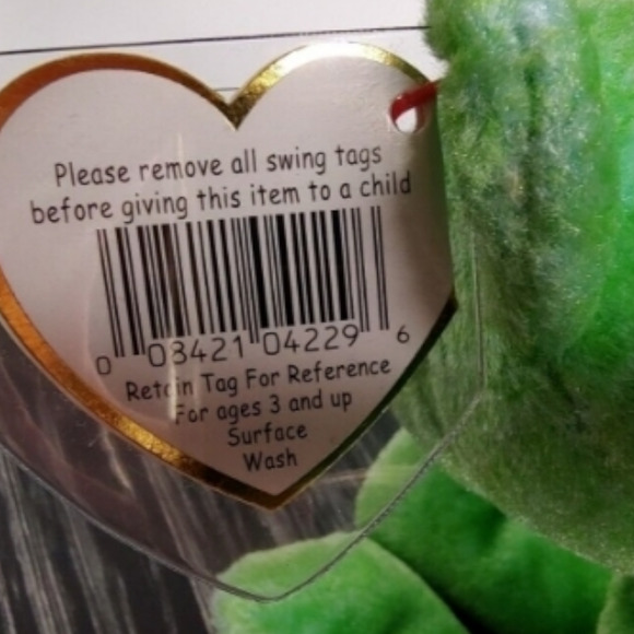 KICKS 1998 Retired Ty Beanie Baby Plush with Tags in Halloween Pumpkin Costume - Picture 8 of 12